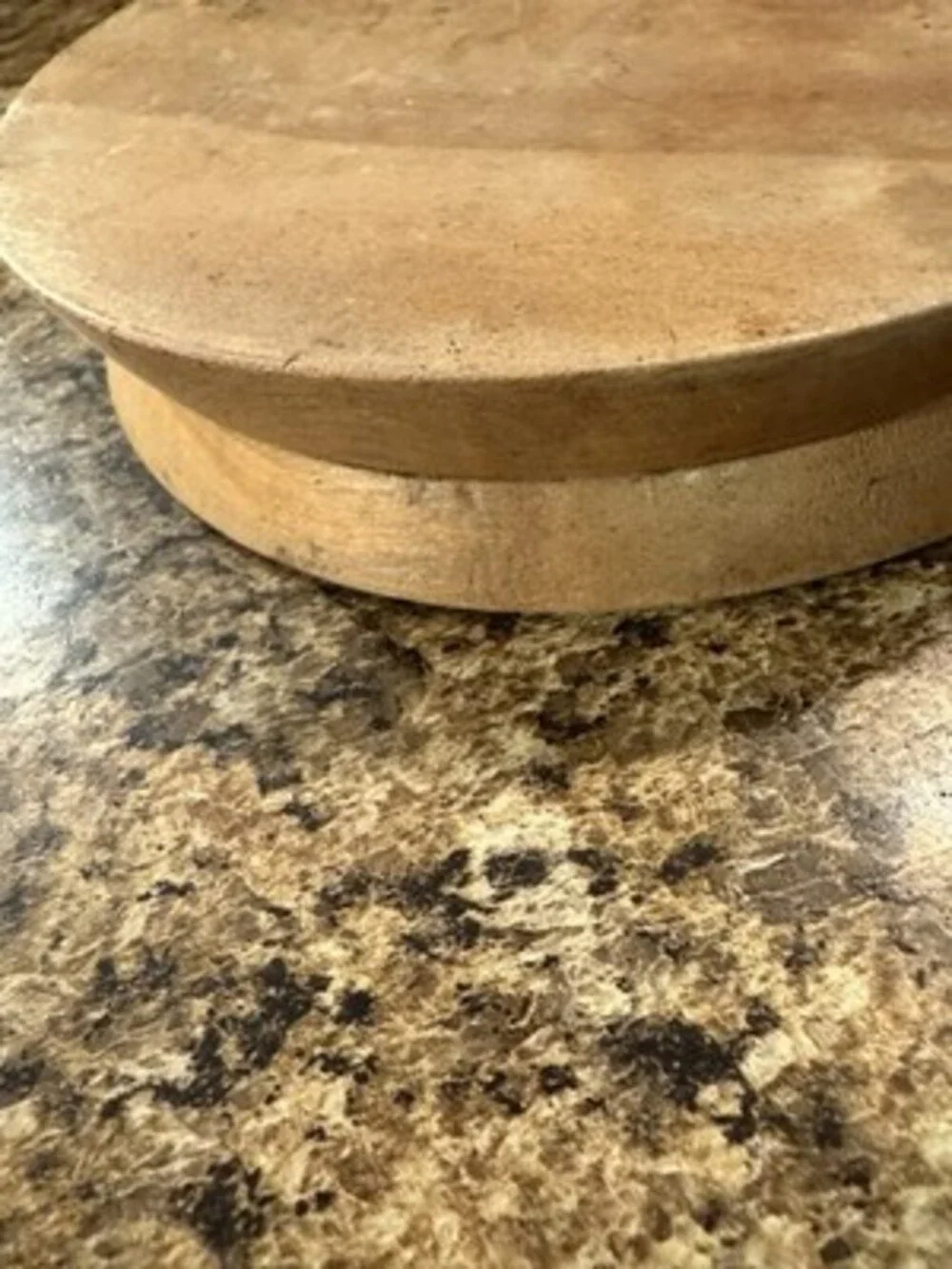Vintage 1950s Angry Chef Burger Patty Press Wooden Hinged