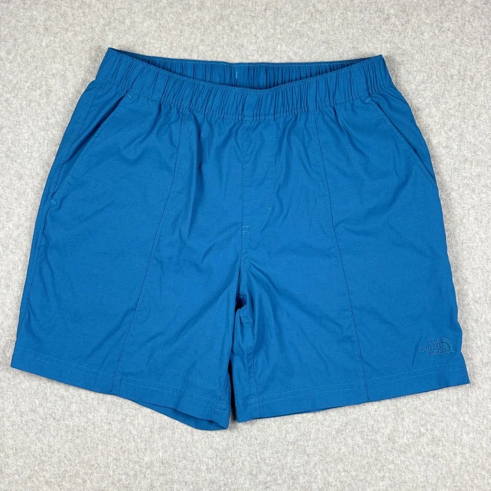 The North Face Class V Hiking Shorts Mens Blue Small Pull On Elastic Waist