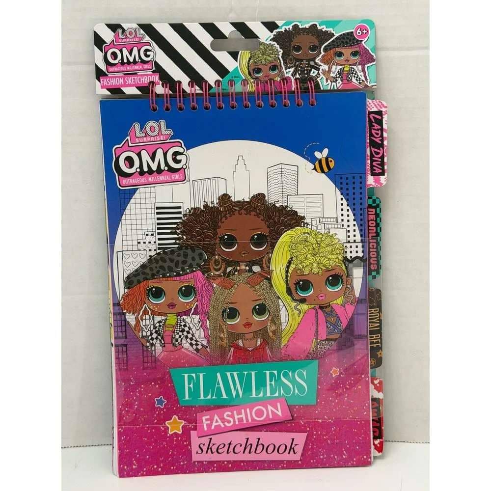 LOL‎ Surprise OMG Flawless Fashion Sketchbook Stickers Stencils New