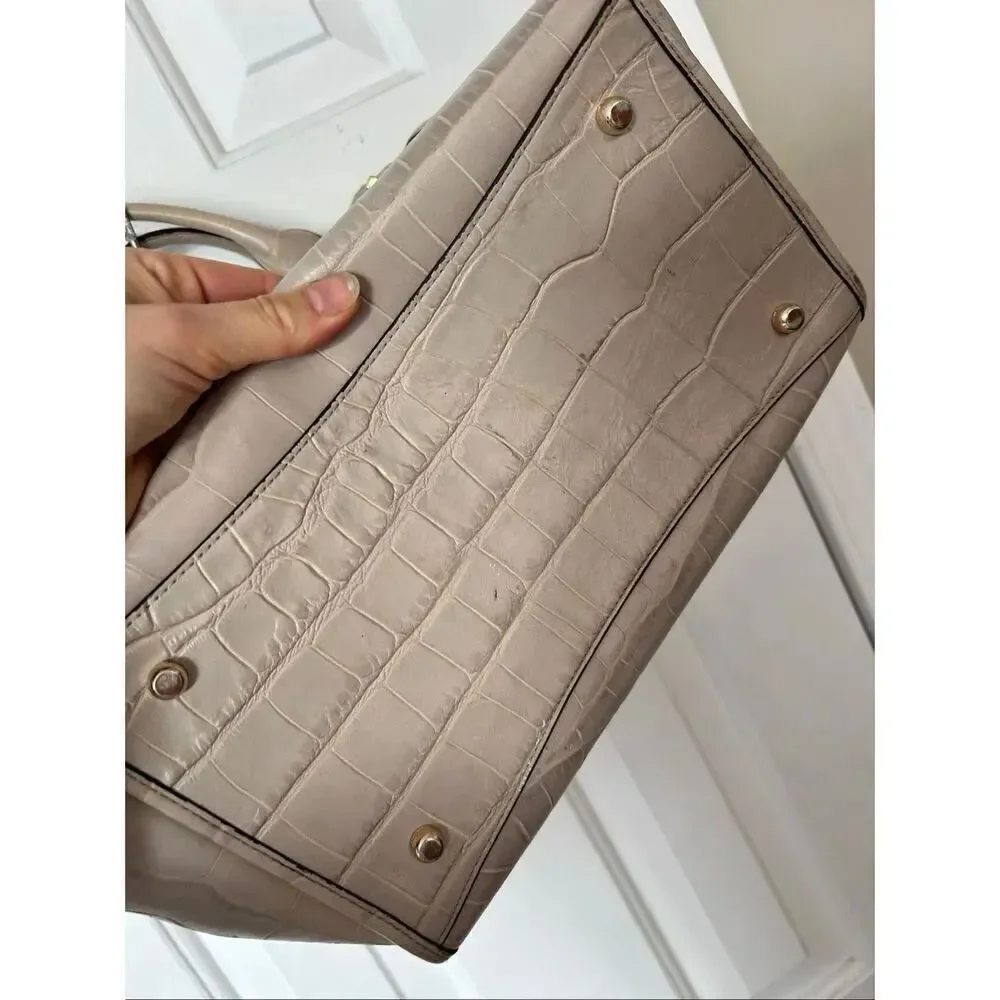 Coach embossed crocodile