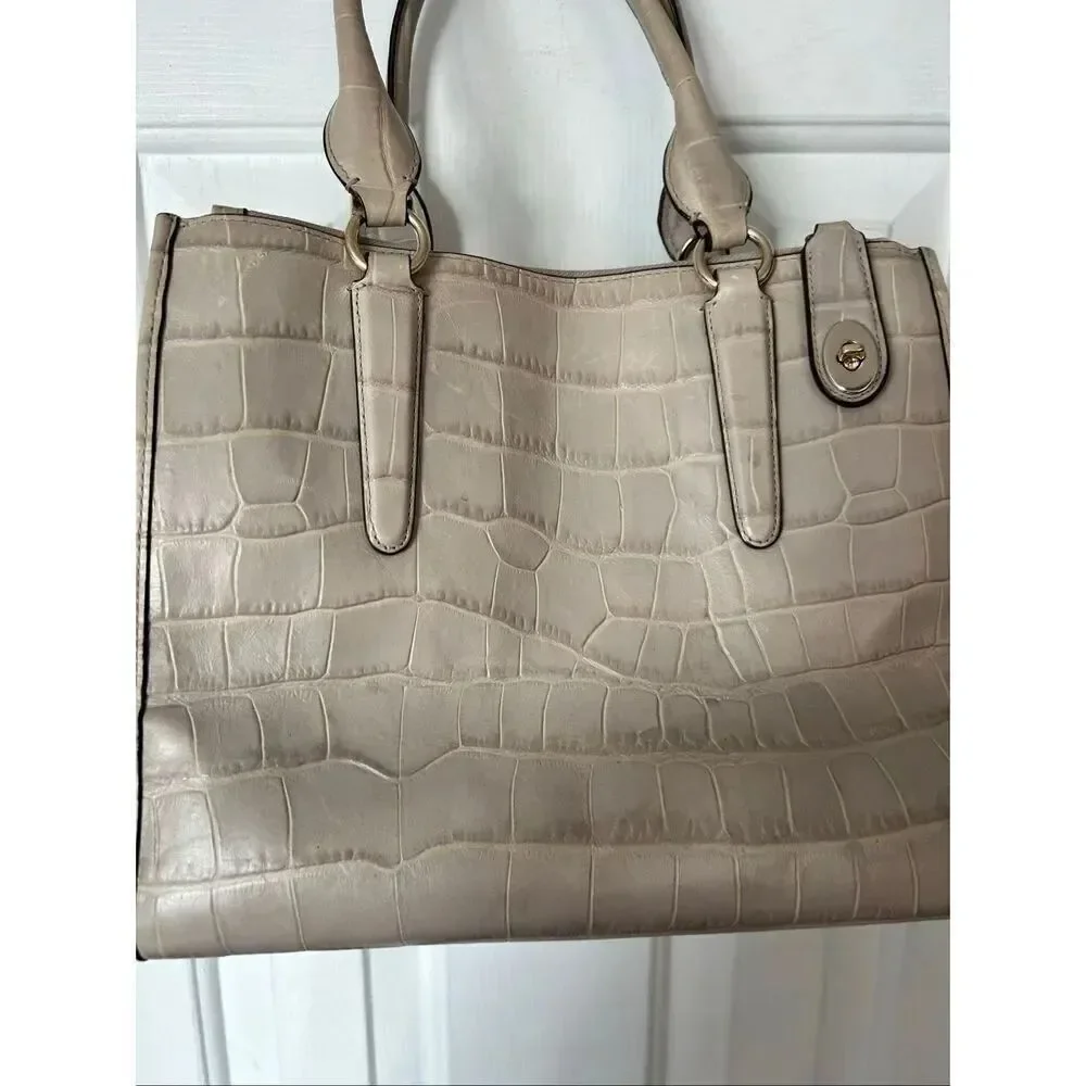 Coach embossed crocodile