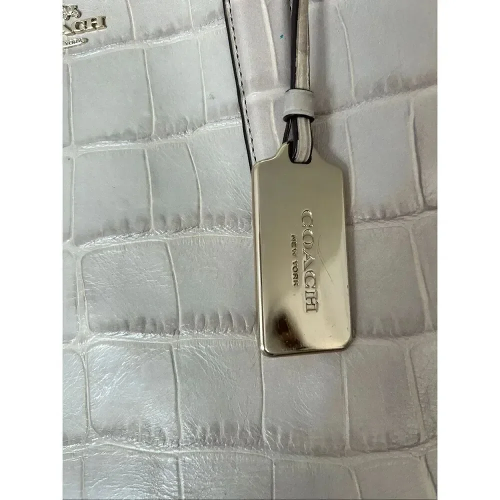 Coach embossed crocodile