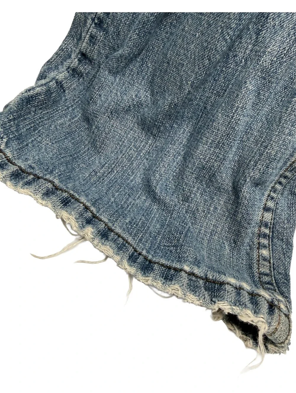 Levi's 514 Men's Blue Slim Straight Leg Jeans Size 36x30 Medium Wash Distressed