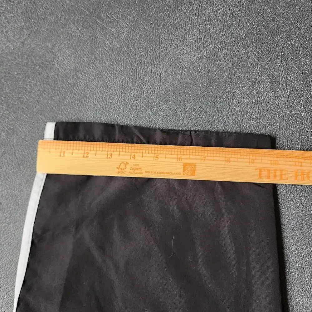 Vintage Y2K Adidas Black Three Striped Essential Nylon Sweatpants XL