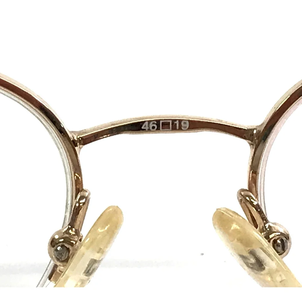 Vintage Linda Evans Eyeglasses Frame 207 SOFT ROSE Gold with Clip Ons 46-19-130