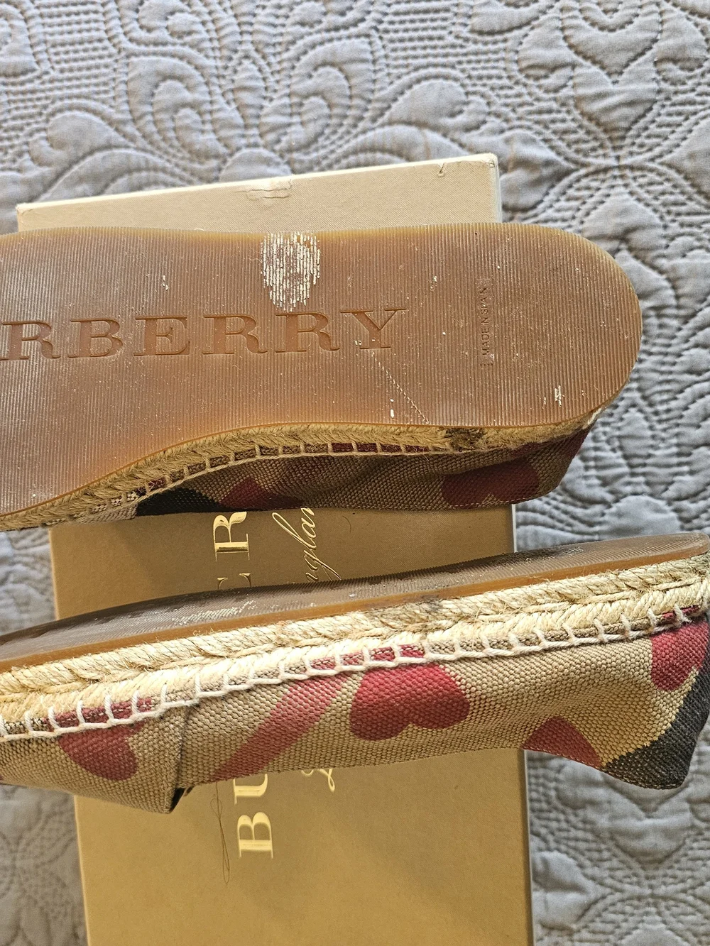 Burberry espadrille flats