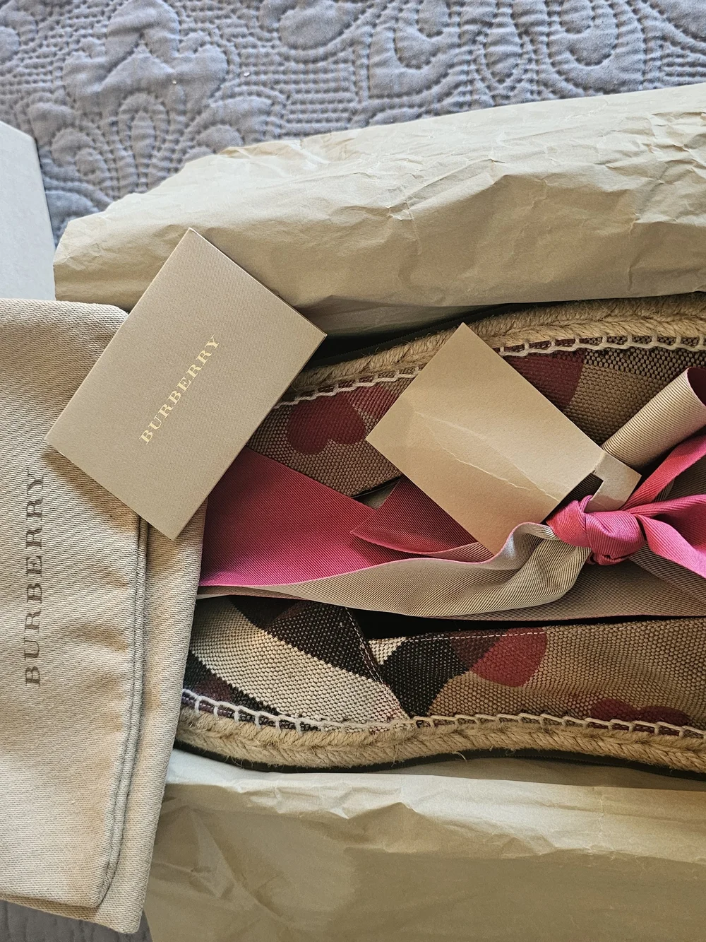 Burberry espadrille flats