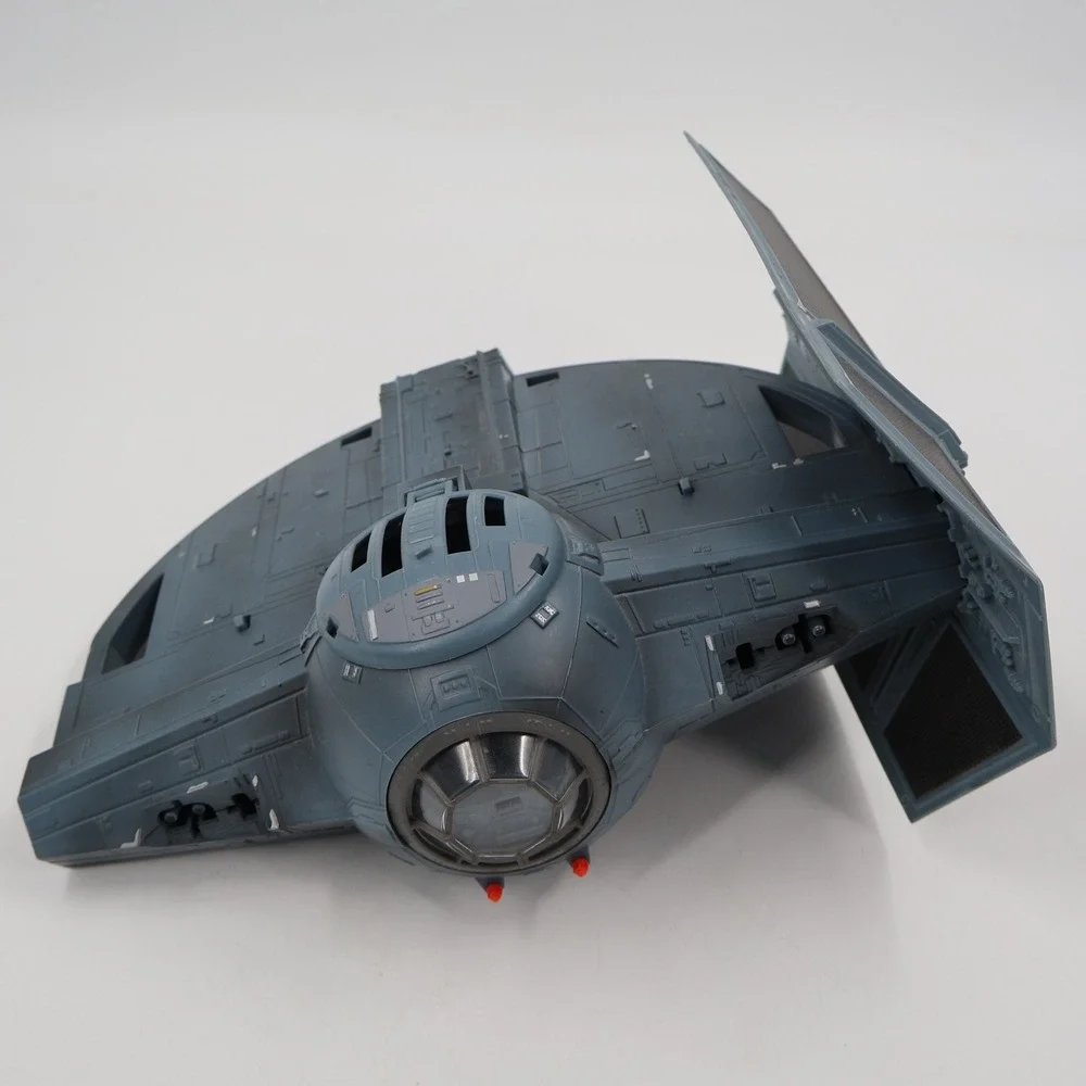Hasbro Star Wars TIE Fighter Vehicle 2003 Incomplete Gray Imperial Starship Toy