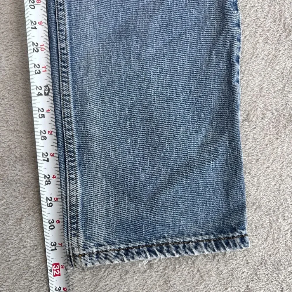 Levi's 550 Jeans Men 32X34 Blue Denim Cotton Relaxed Fit Medium Wash Tapered Leg