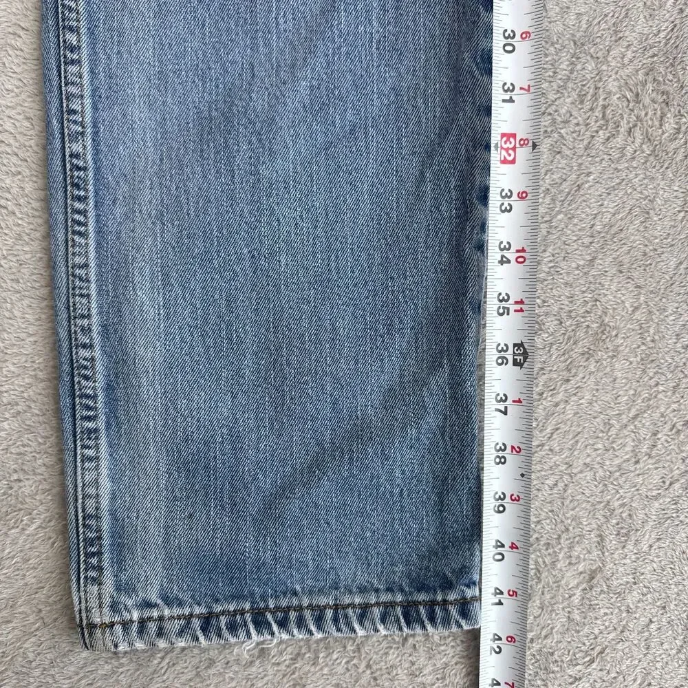 Levi's 550 Jeans Men 32X34 Blue Denim Cotton Relaxed Fit Medium Wash Tapered Leg