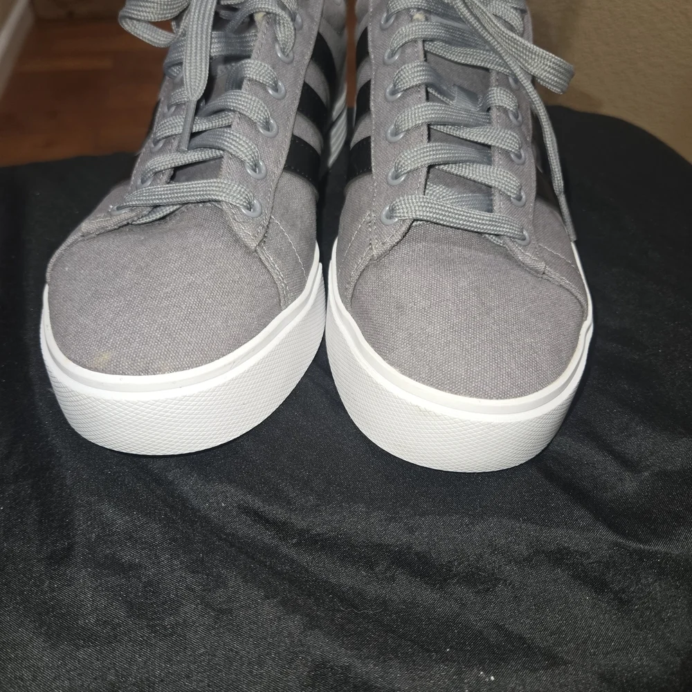 Adidas Gray and Black Sneakers Unisex M8.5/ W 10.5