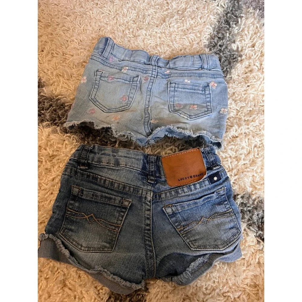 Cutoff Jean Shorts, Cat & Jack Embroidered Daisy and lucky brand 2t