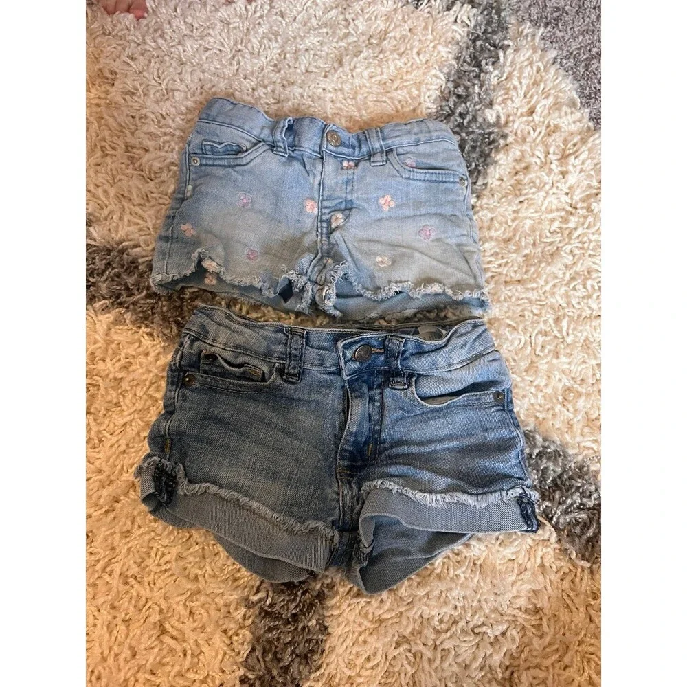Cutoff Jean Shorts, Cat & Jack Embroidered Daisy and lucky brand 2t