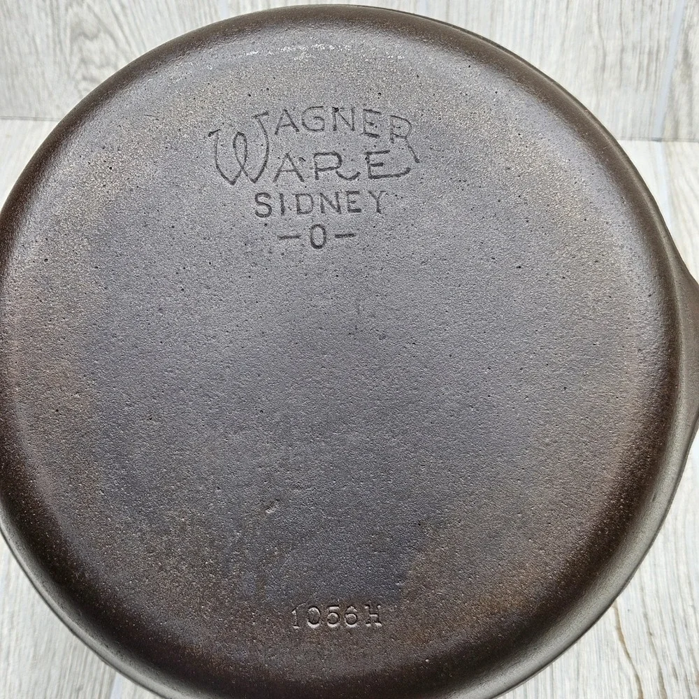 Vtg Wagner Ware Sidney O Cast Iron Skillet 6 Stylized Logo 1056H 9