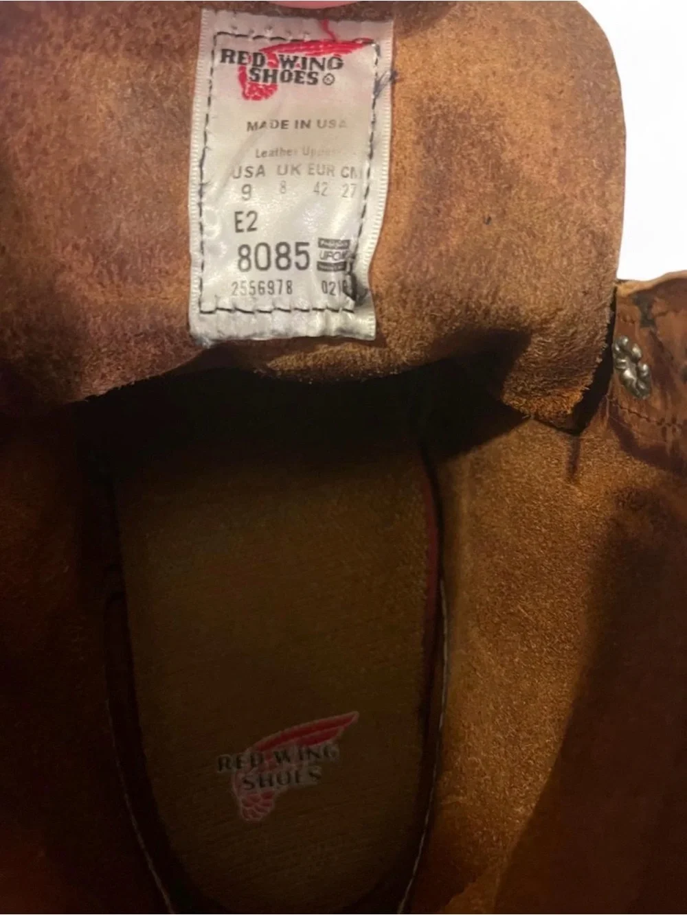 Red Wing Iron Ranger 8085 Copper Rough Tough Leather Boots 9 2E Wide