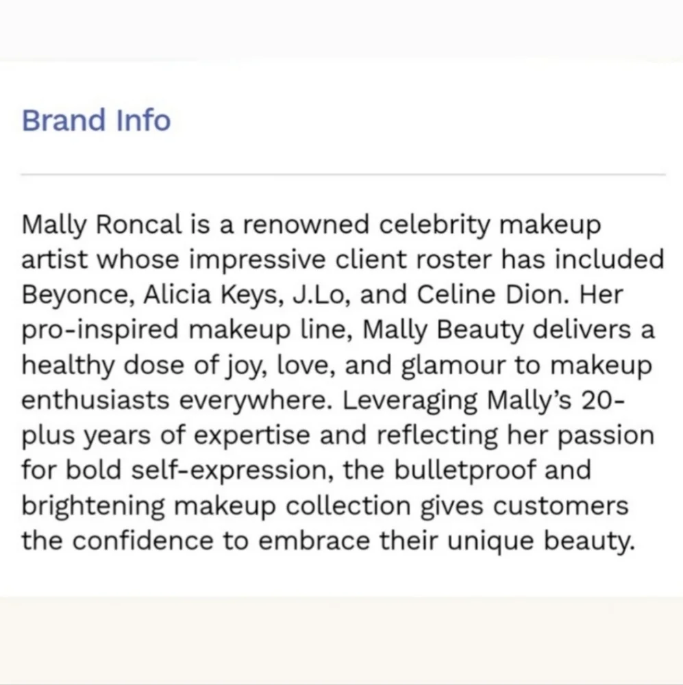 Mally Beauty brand new