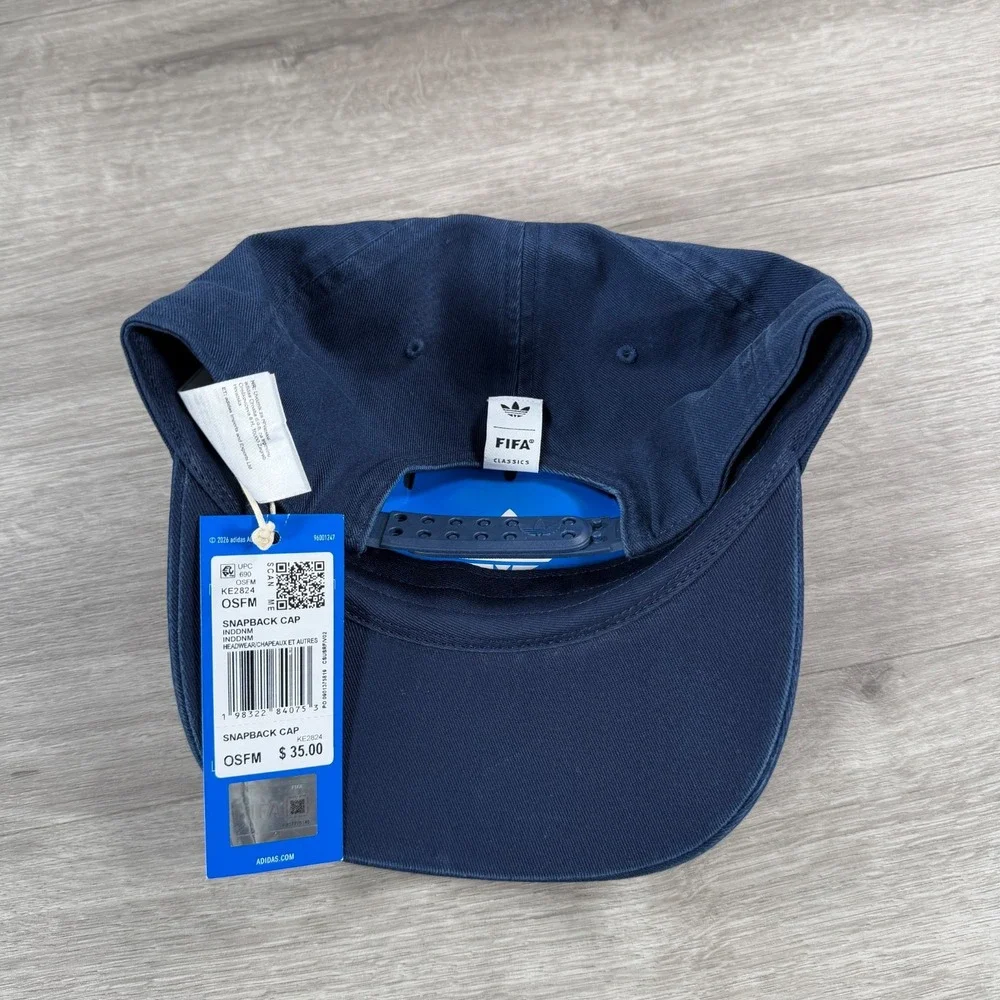 Adidas Retro 94 Snapback Hat Blue Cap FIFA World Cup KE2824 Soccer