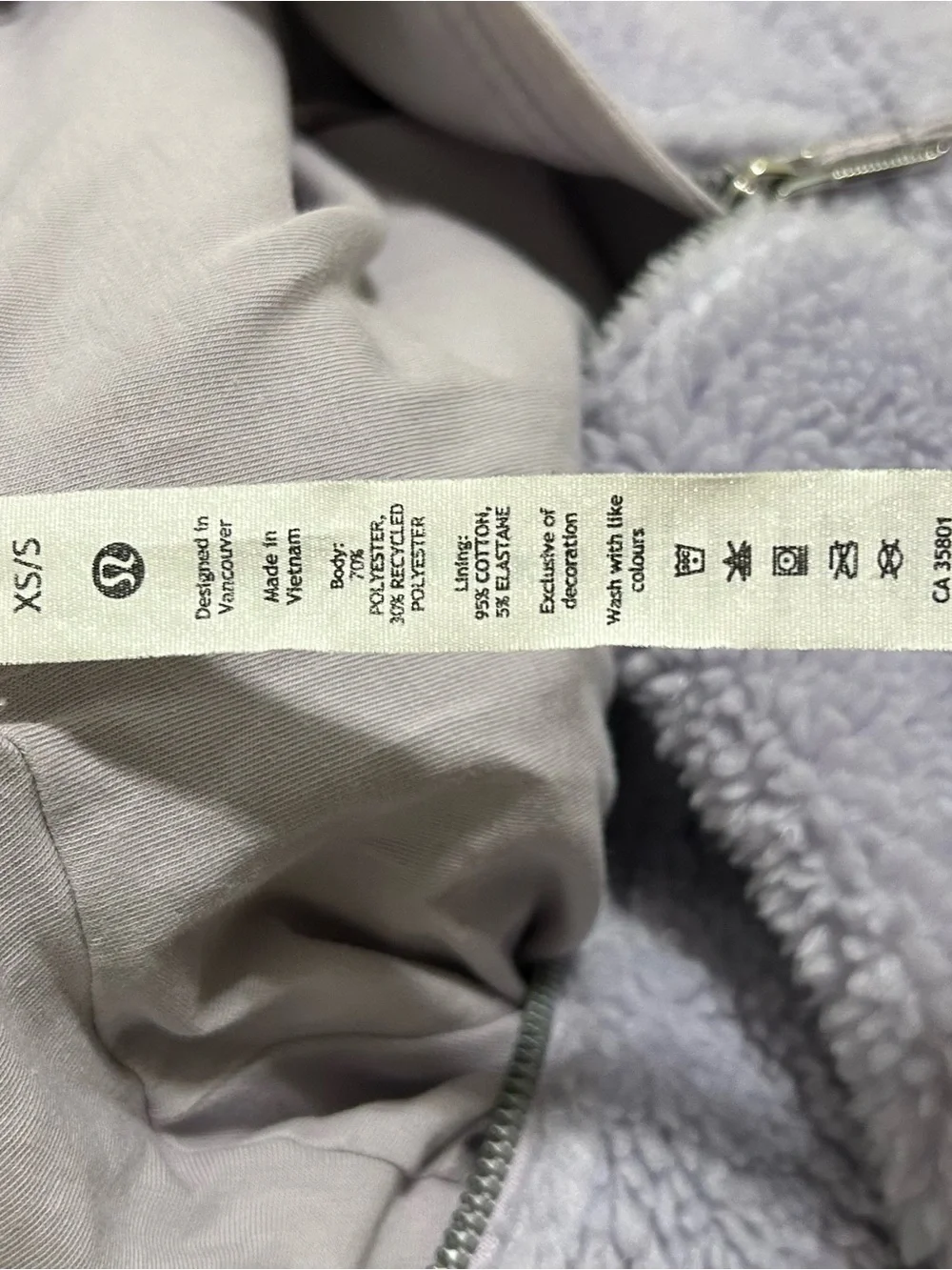 lululemon athletica plush sherpa