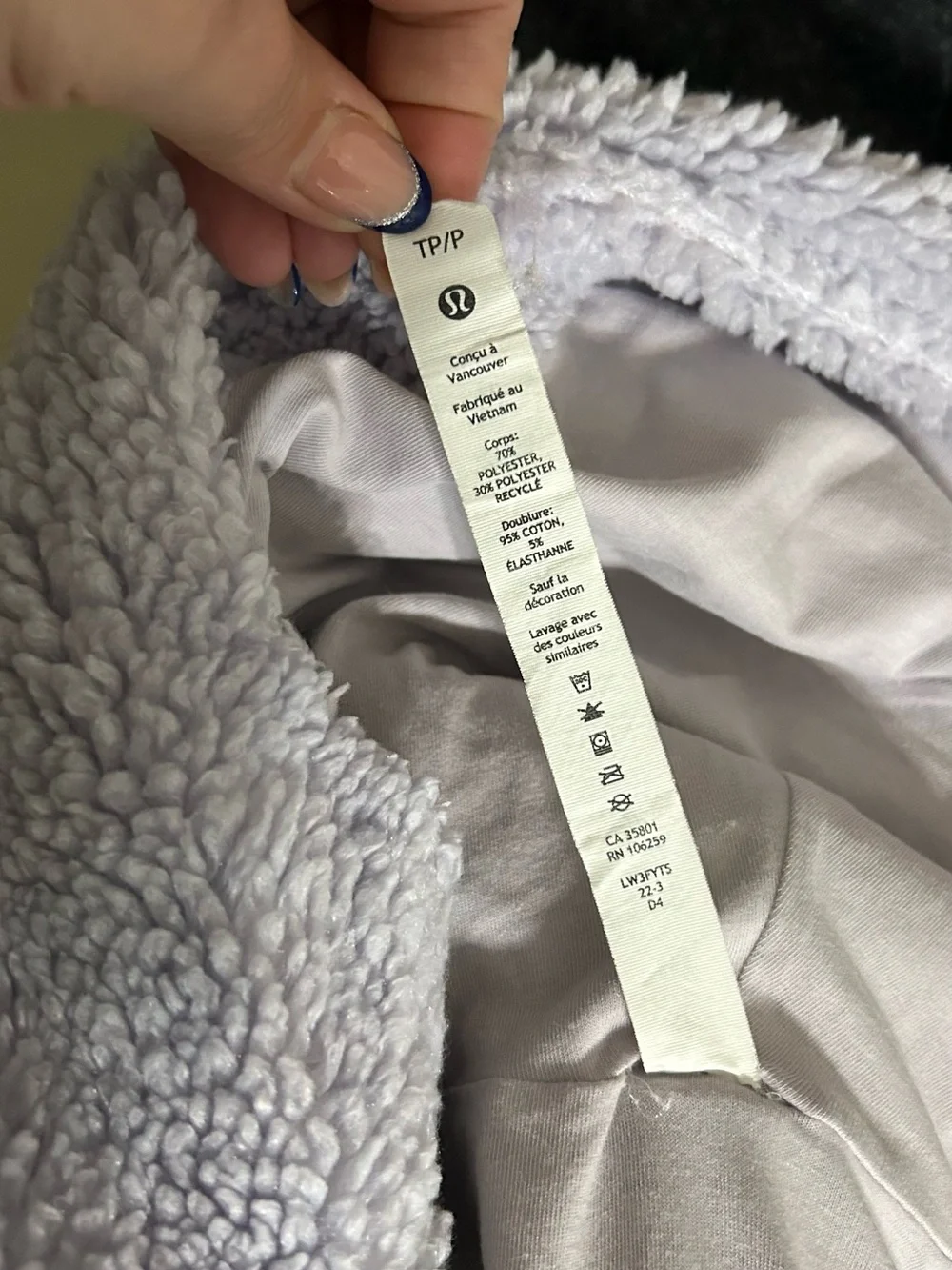 lululemon athletica plush sherpa