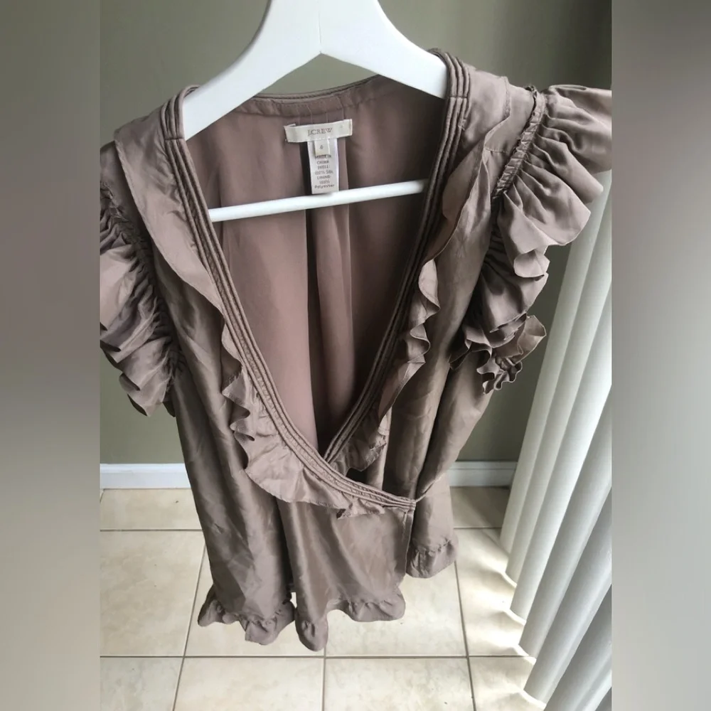 J. Crew crew ruffled