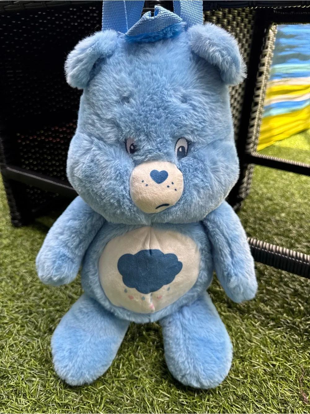 🩵Care Bears Grumpy Bear Plush Backpack 18