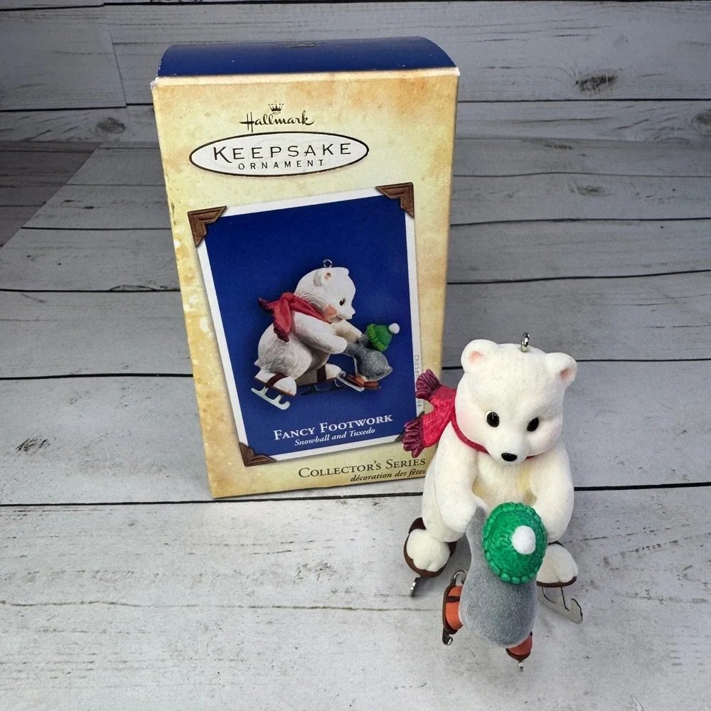 Hallmark Keepsake Ornament Fancy Footwork Snowball &‎ Tuxedo 2004 Christmas