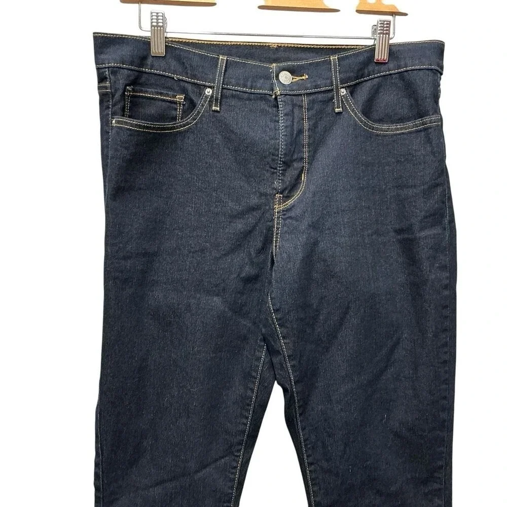 Levis Waterless Dark Wash Denim Blue Jeans Mens Size 31/32 Straight Leg 5 Pocket