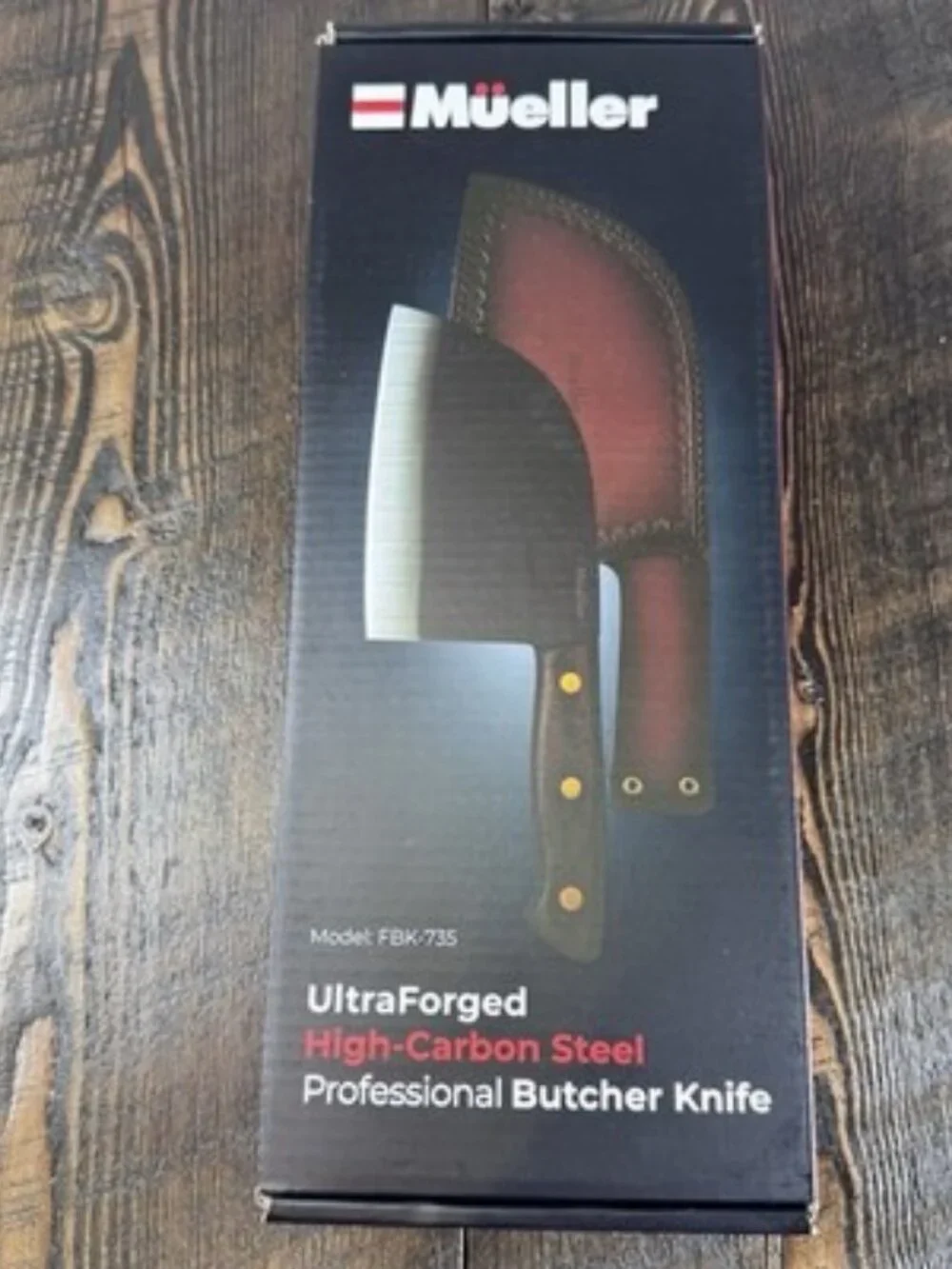 Mueller Ultra‎ Forged High Carbon Steel Professional Butcher Knife Cleaver