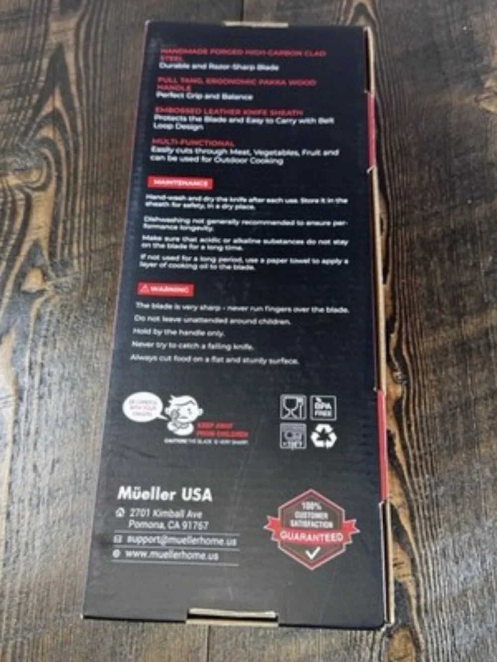 Mueller Ultra‎ Forged High Carbon Steel Professional Butcher Knife Cleaver