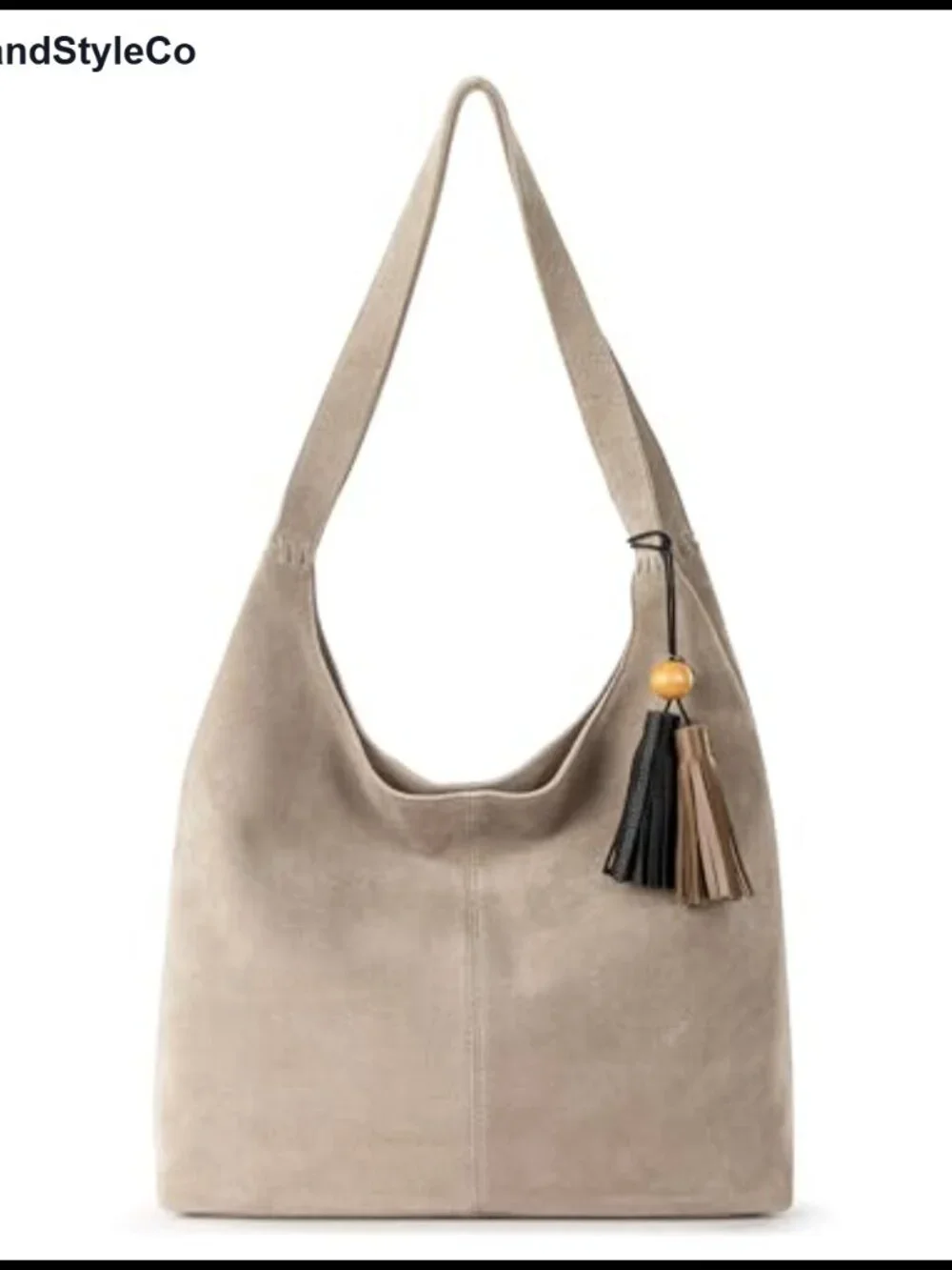 Leather Hobo Bag Double Strap Shoulder Purse Medium Everyday Travel