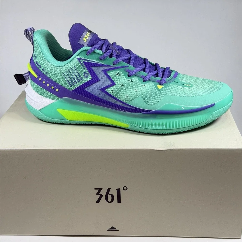 361‎ Degrees Big 3 V Size-US 11.5 Mens Quick Ignite C 2421-9111 Green Purple