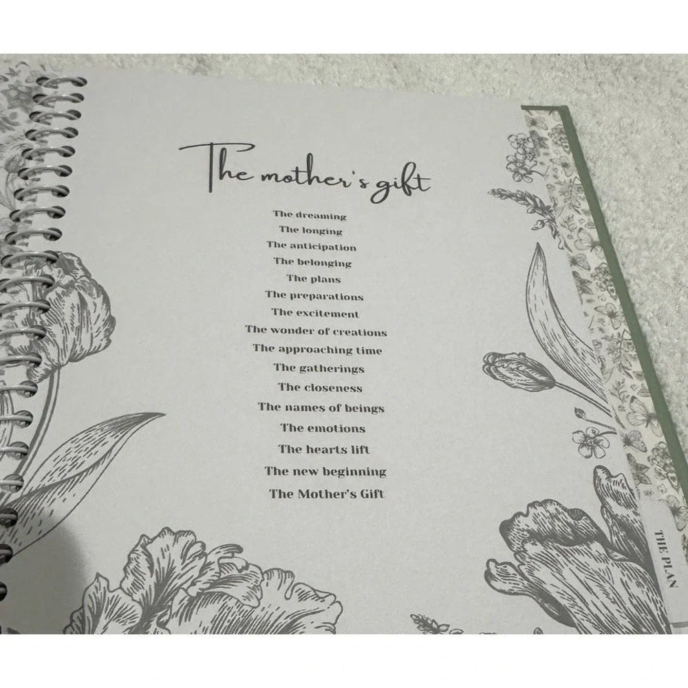 KeaBabies Blossom Pregnancy Journal Memory Book Baby‎ Milestone Planner NWOB