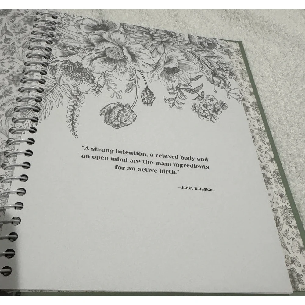 KeaBabies Blossom Pregnancy Journal Memory Book Baby‎ Milestone Planner NWOB