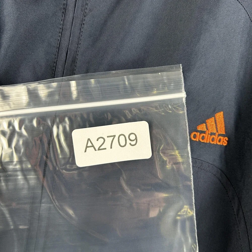 Vintage Adidas Jacket Mens XL 3 Stripes Full Zip Windbreaker Athletic 90s Y2K