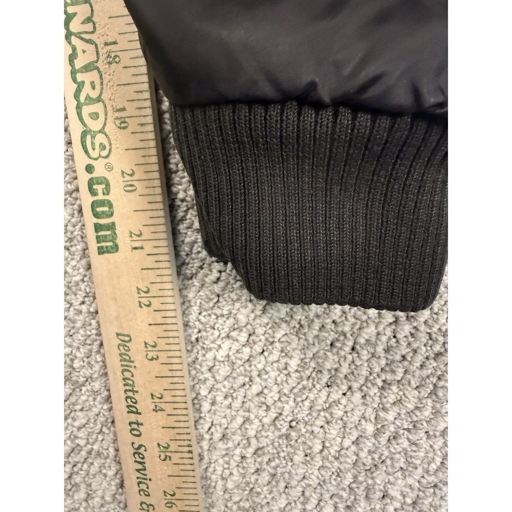 Vintage Y2K Adidas 3‎ Stripe Fleece Lined Hooded Jacket Black Mens M