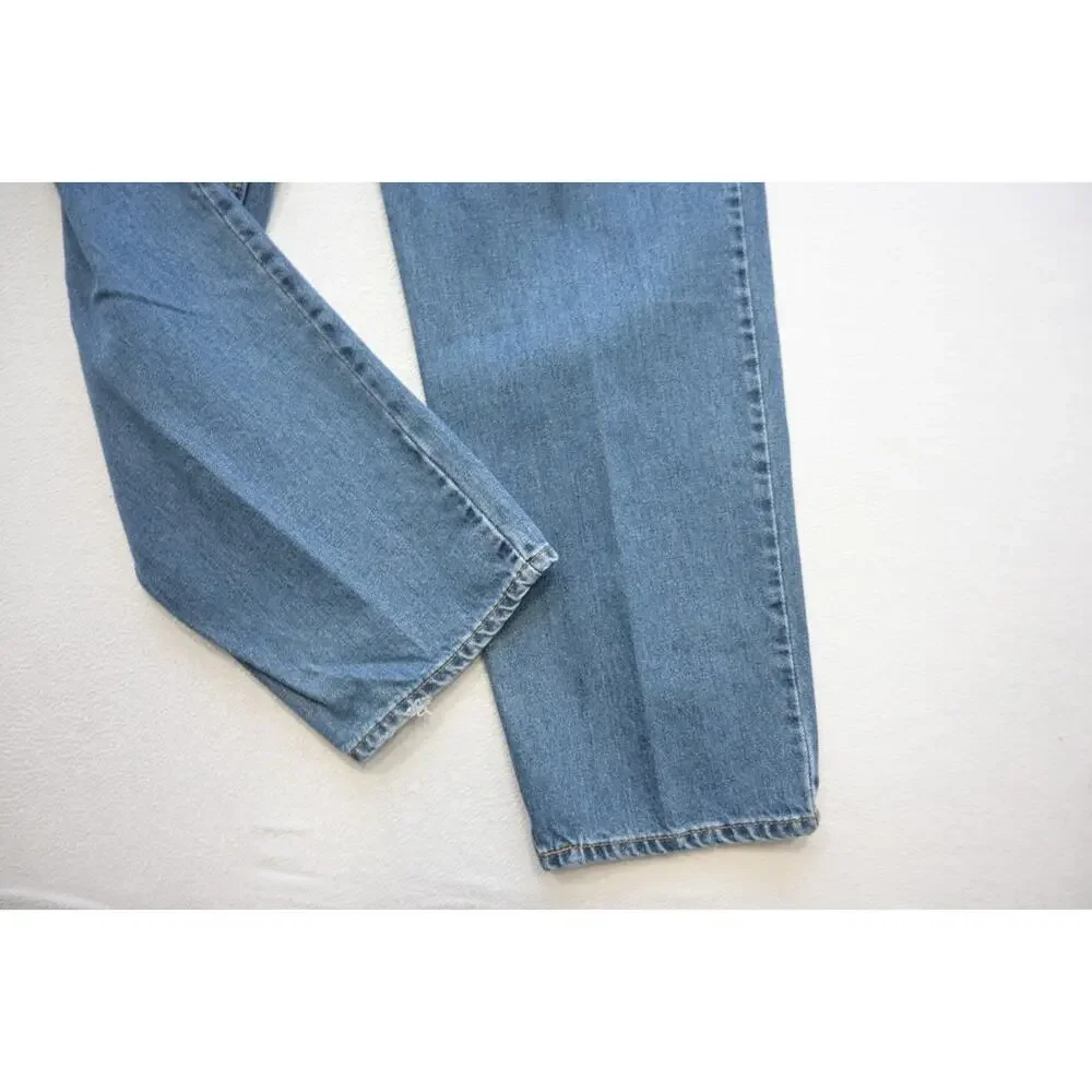 Levi's 550 Relaxed Fit Straight Blue Denim Jeans‎ Rugged Mens Sz 42 x 30