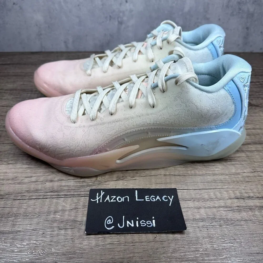 Nike Jordan~Men’s~ Zion 3 Pink/Blue/‎ Ivory Basketball Shoes~Size 9.5