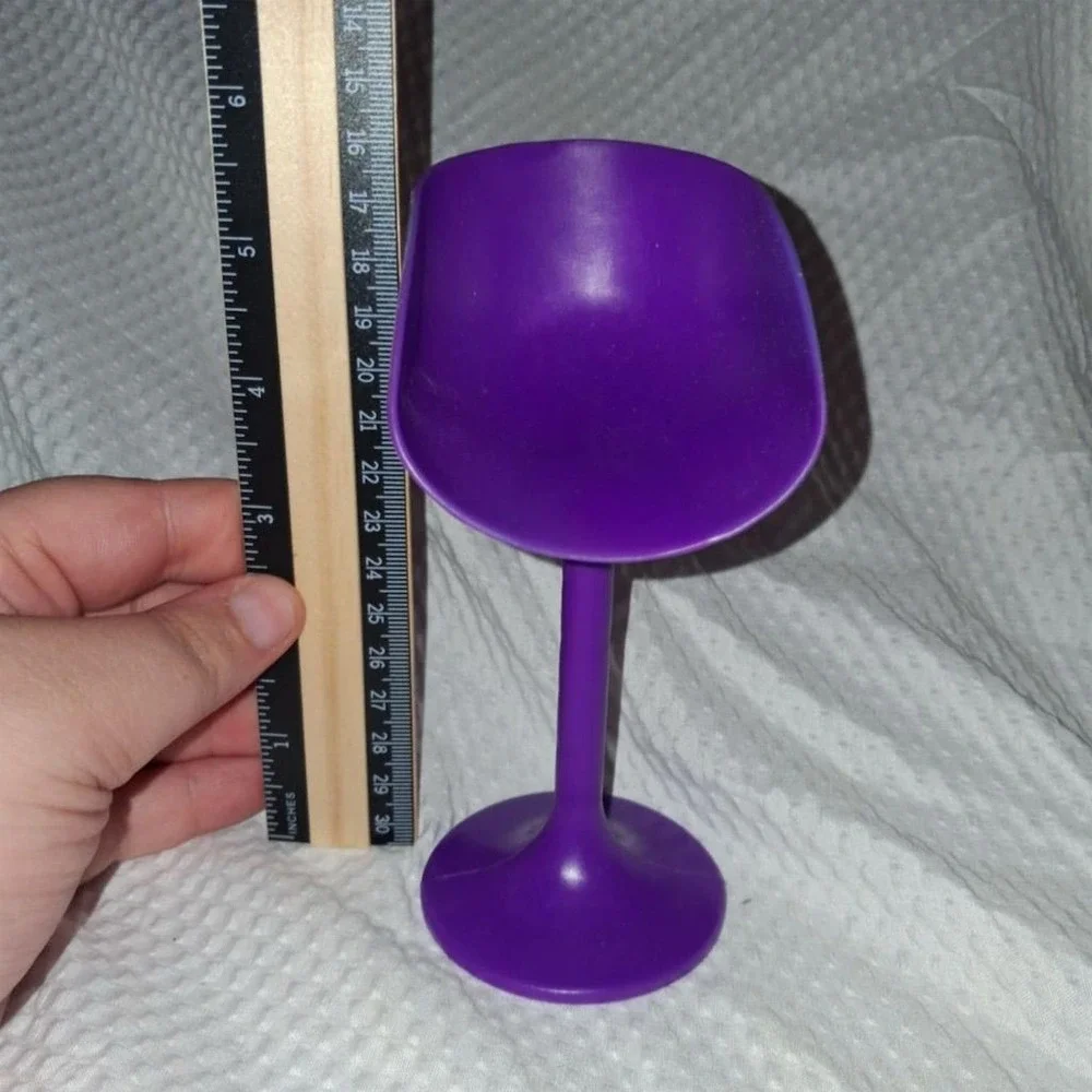Barbie Dollhouse‎ Furniture Purple Tulip Barstool by Mattel