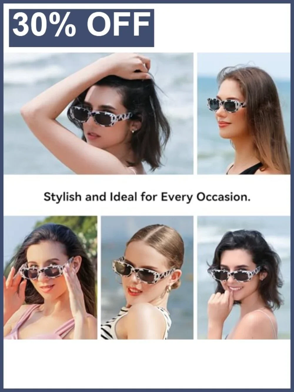 Rectangle Sunglasses for Women Men Trendy Y2K 90s Square Sun Shades UV400
