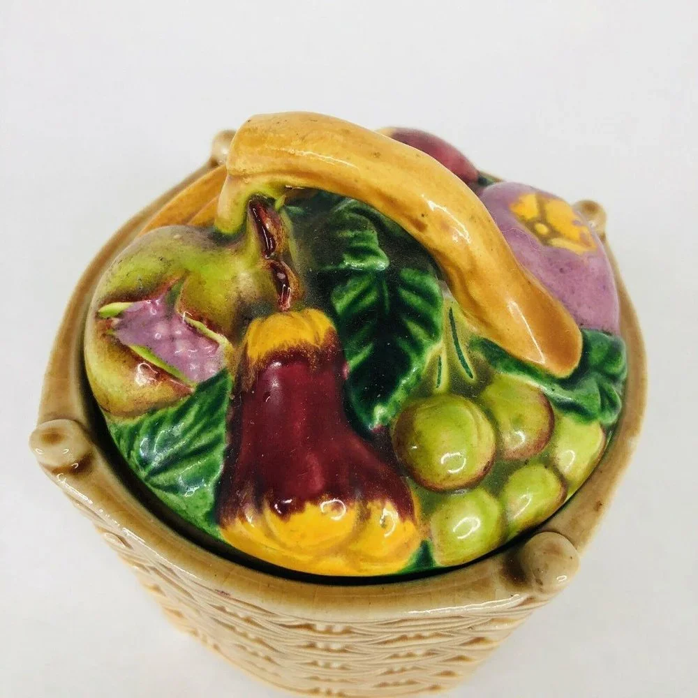 VTG Marutomoware Jelly Jam Pot Jar Ceramic Made‎ Oc