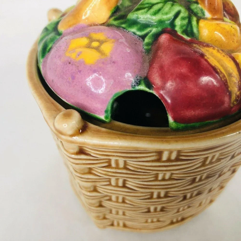 VTG Marutomoware Jelly Jam Pot Jar Ceramic Made‎ Oc
