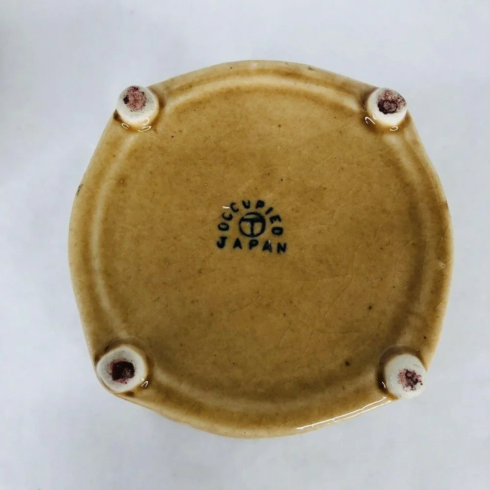 VTG Marutomoware Jelly Jam Pot Jar Ceramic Made‎ Oc