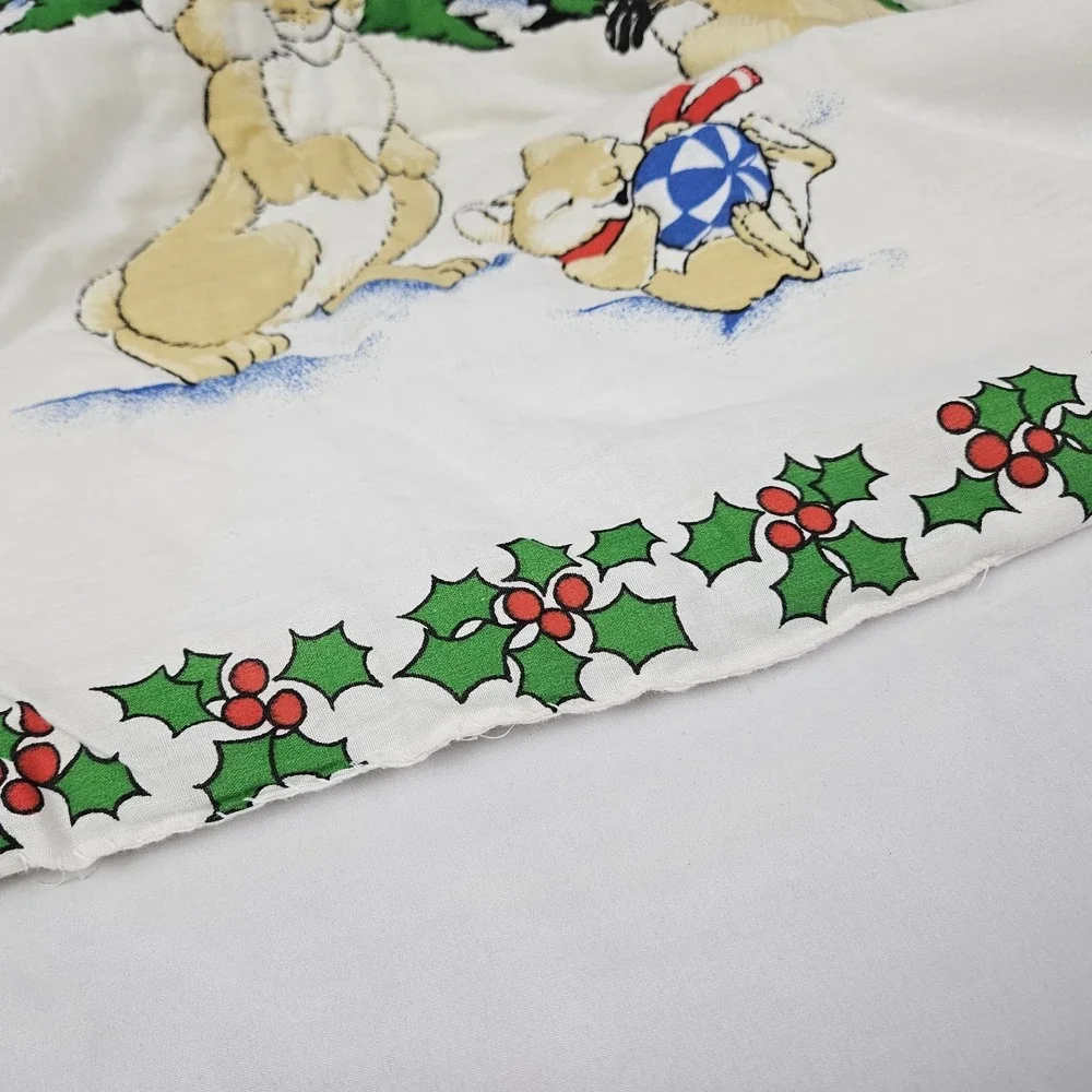 Vintage Baby Crib Quilt Christmas Blanket Wall Hanging Decor Grandmacore