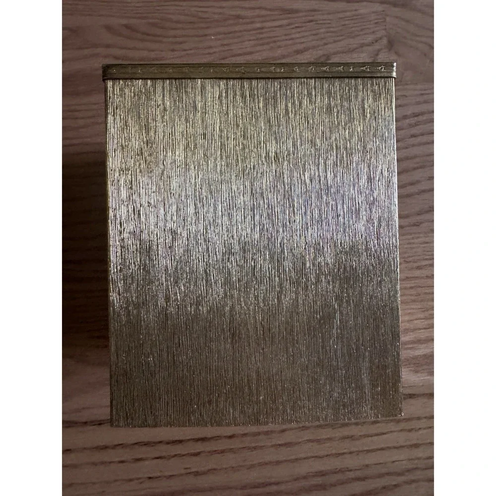 Vintage Hollywood Regency Gold Butterfly Tissue Box‎ Cover MCM Metal Square 3D