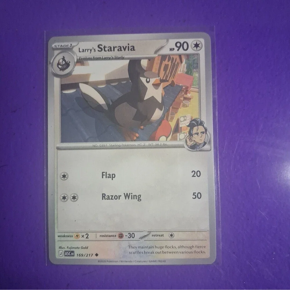 Larry's Staravia 169/217 Me: Ascended Heroes Regular