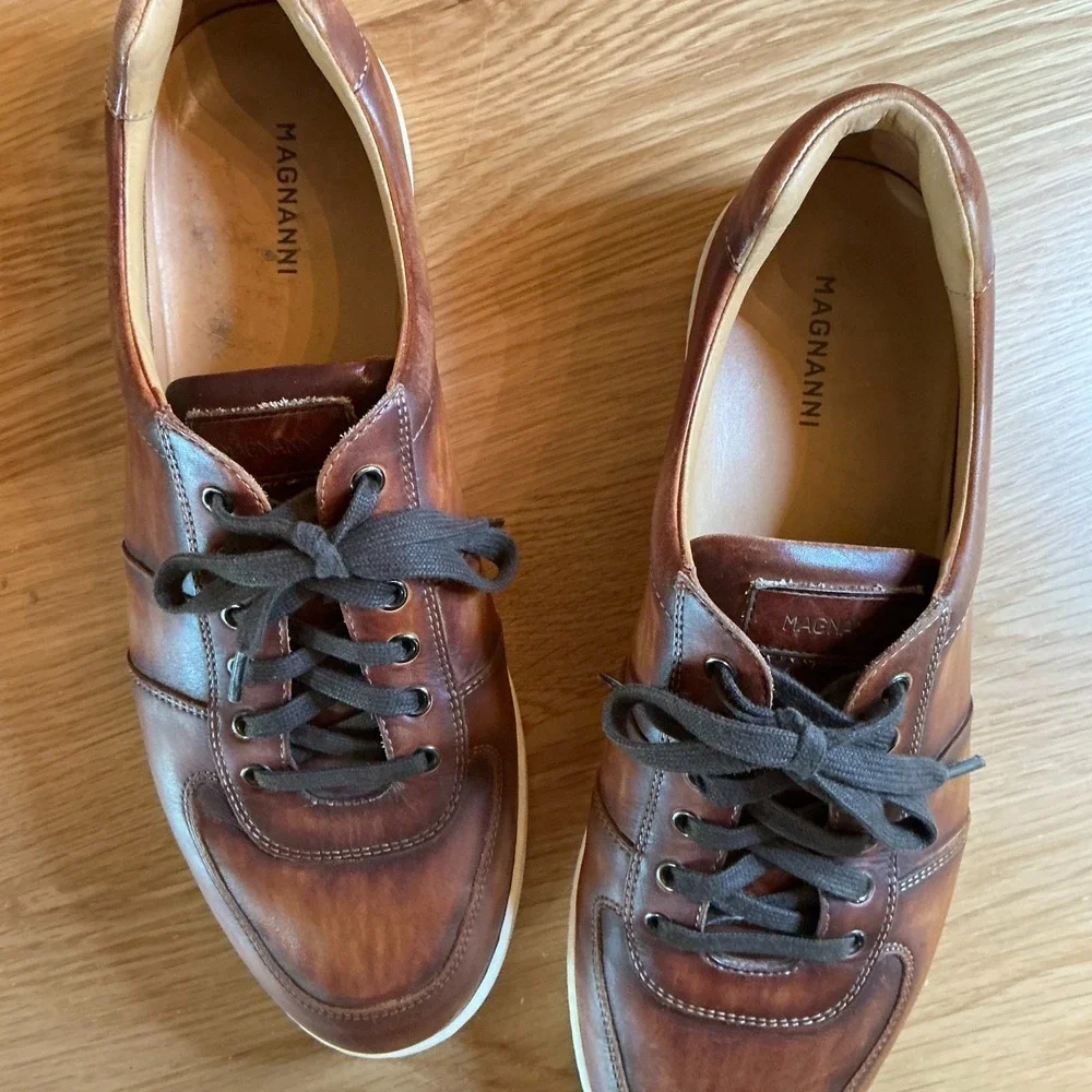 Magnanni brown leather