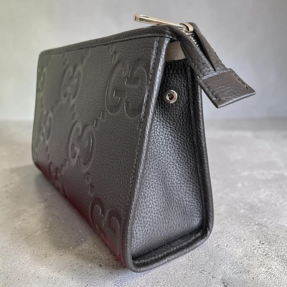 Gucci grained leather
