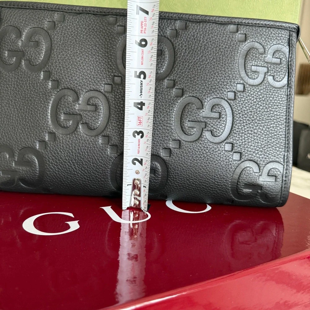 Gucci grained leather