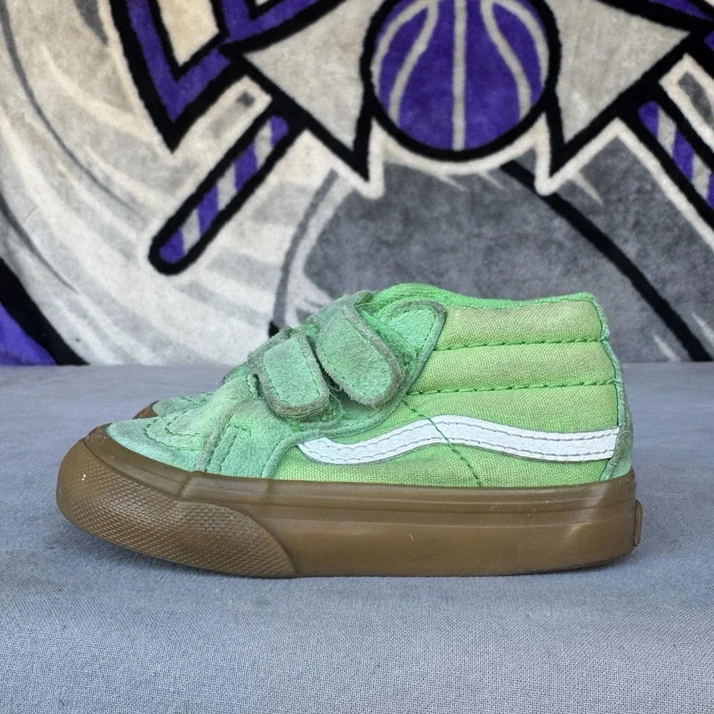 Size‎ 5.5c - Vans Sk8-Mid Reissue Gum Green Kids