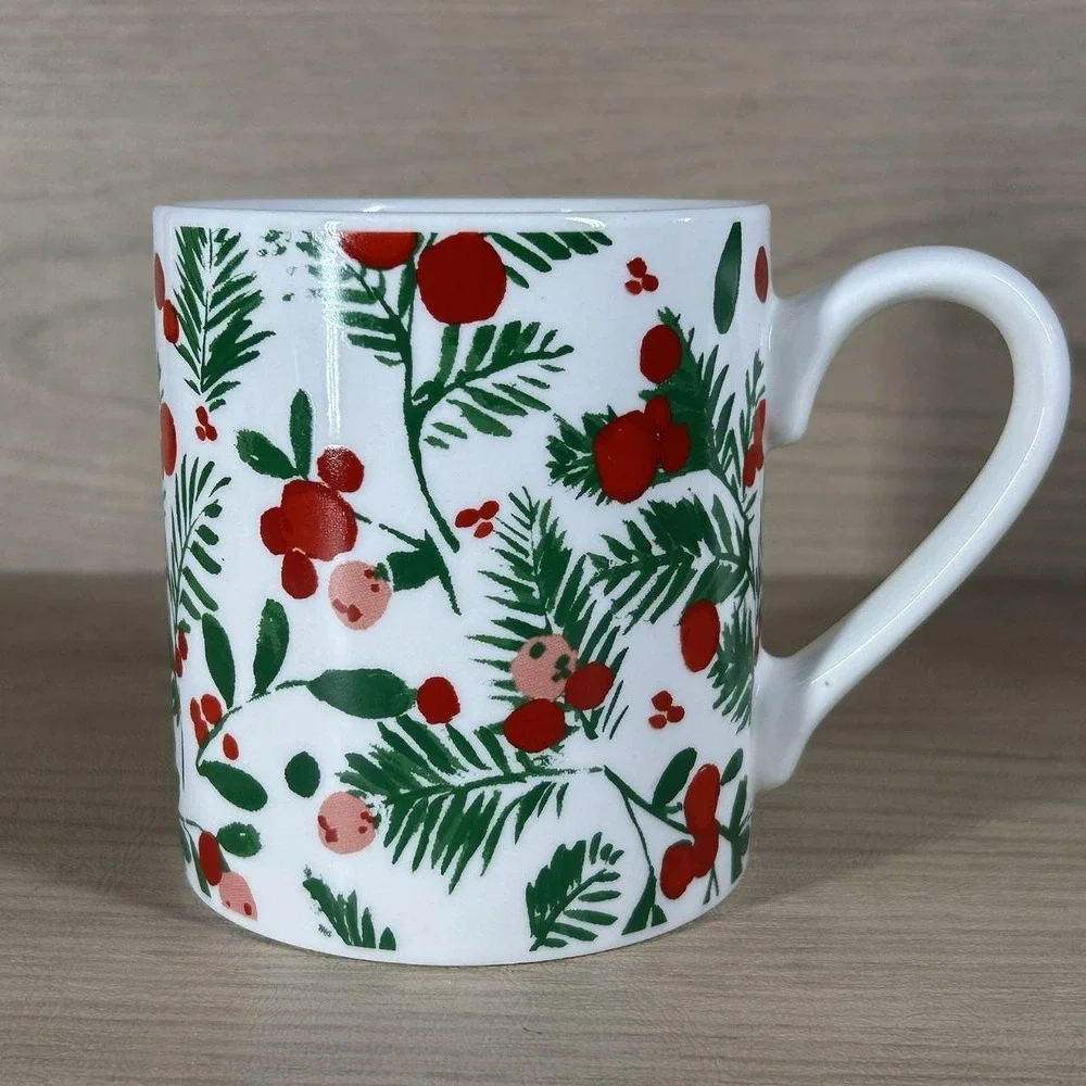 Threshold Mug Hollyberry Cup of Cheer Holiday Christmas Winter Target Red Berry
